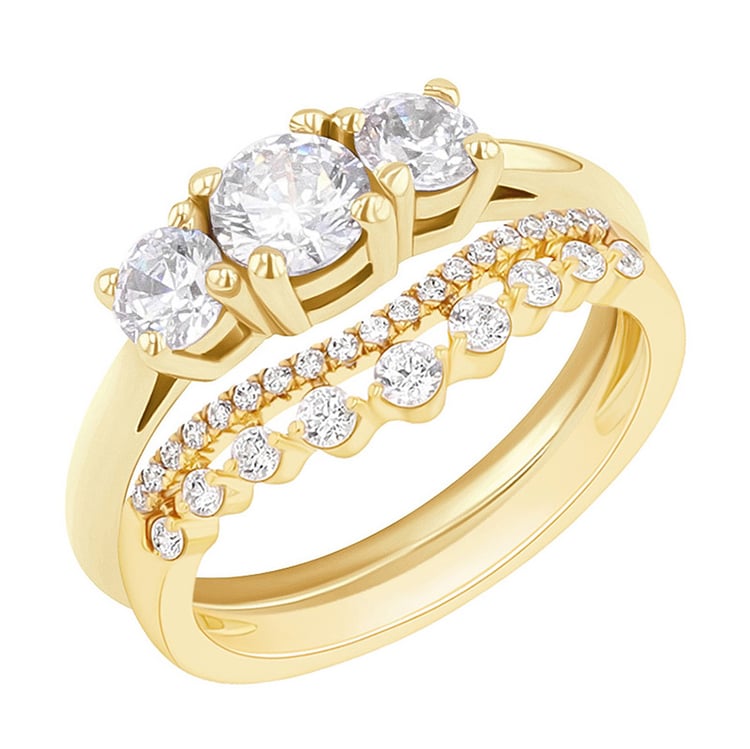 Set prstenů s možností výběru diamantu Hebe 132565