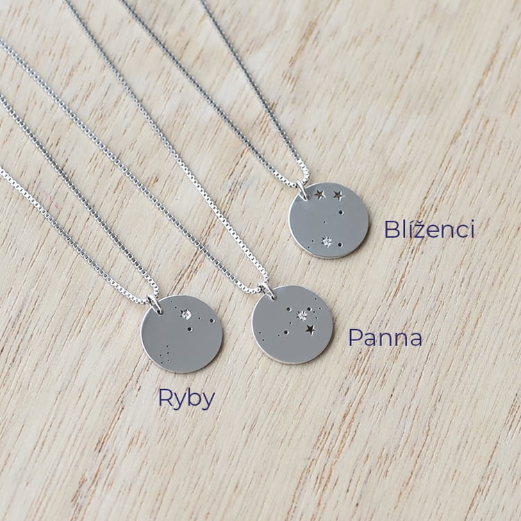 Stříbrný přívěsek se souhvězdím a diamantem 60311