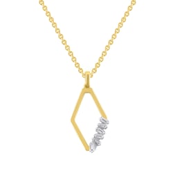 Zlatý přívěsek s diamantem Flora