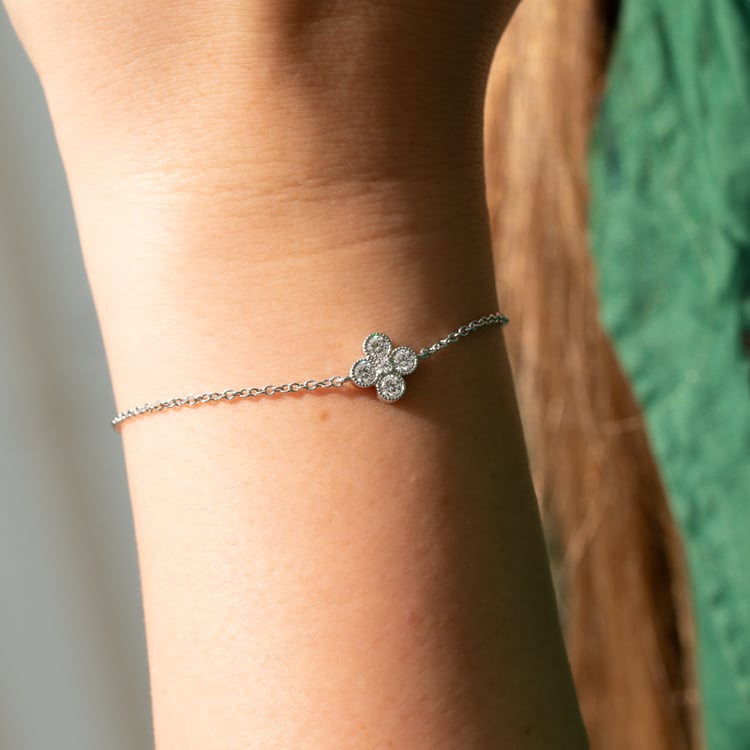 Moissanitový náramek s diamantem Reith 143887