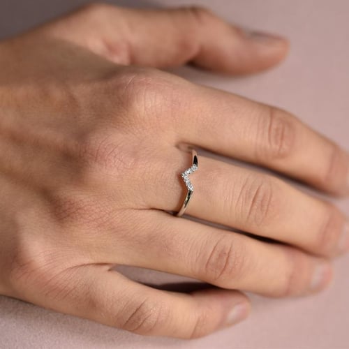 Zlatý zásnubní set prstenů s princess diamantem Ralyh