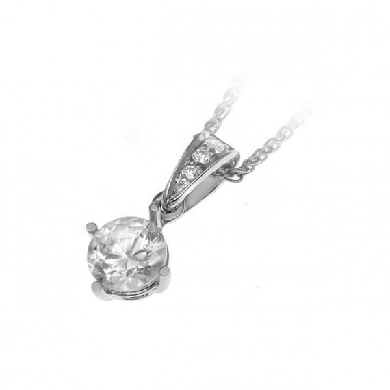 Platinový náhrdelník s diamanty