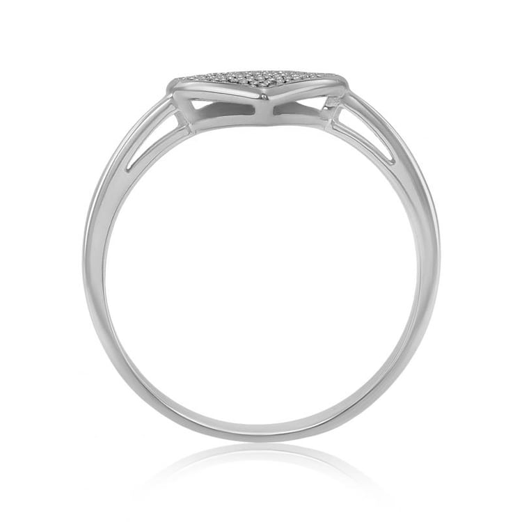 Prsten s diamantovým srdcem 20523