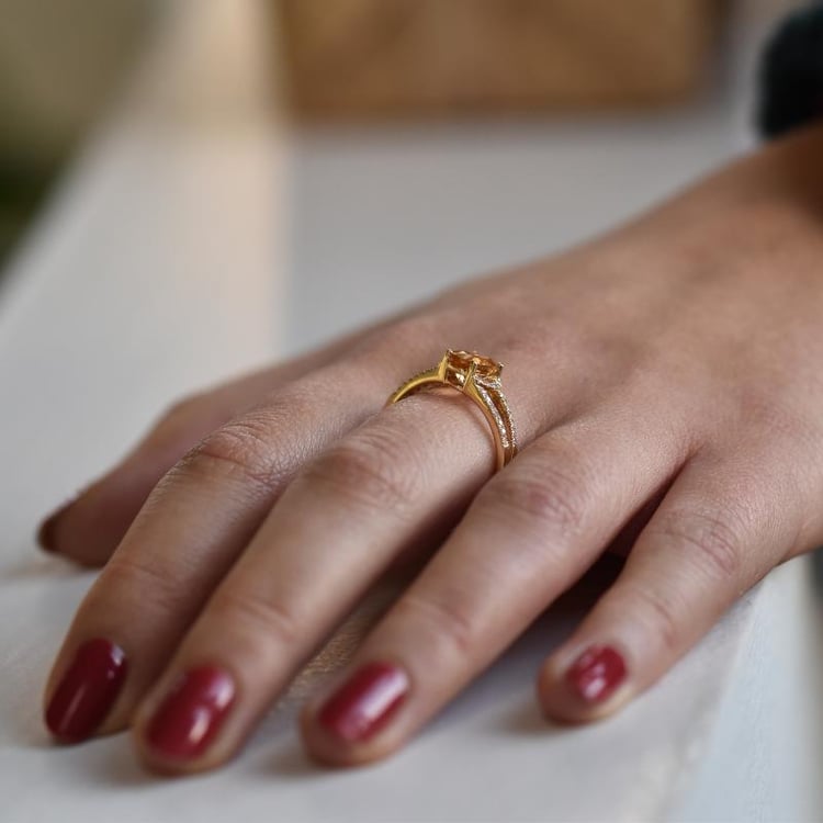 Citrínový prsten 38409