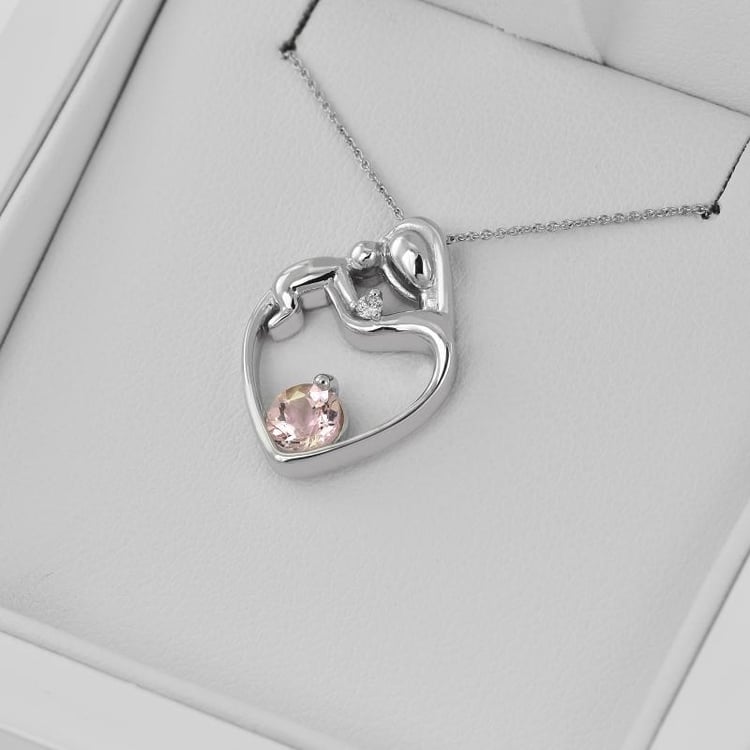 Náhrdleník s morganitem 35129