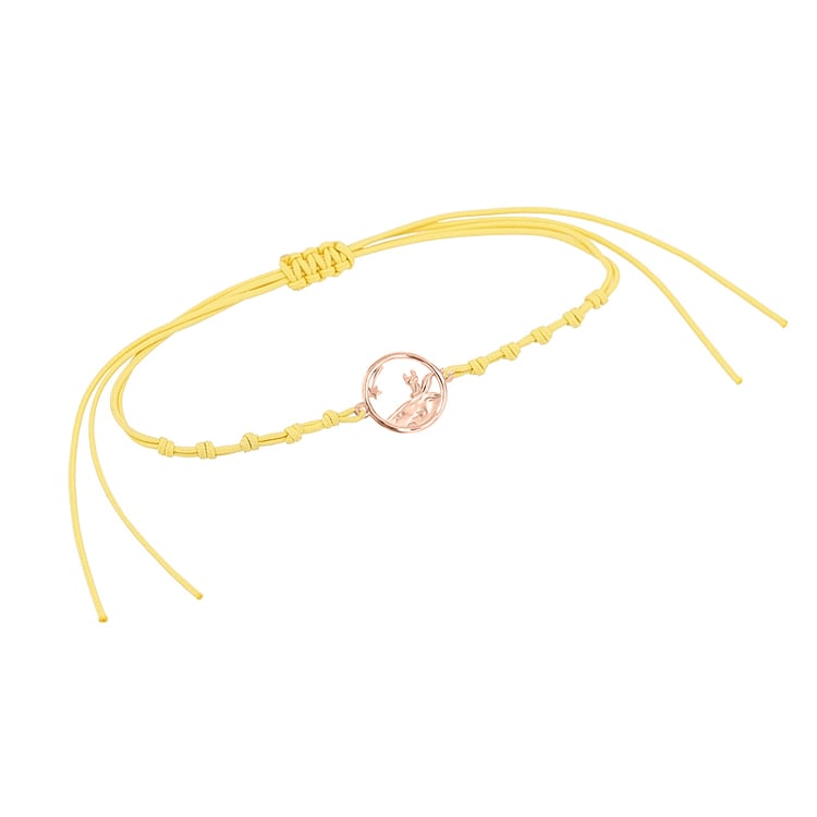 Šňůrkový vykrojený náramek s liškou Malý princ 144804