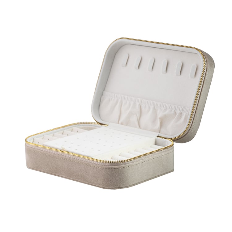 Velká béžová cestovní šperkovnice Shields 146211