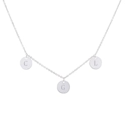 Zlatý náhrdelník s penízky a gravírem William