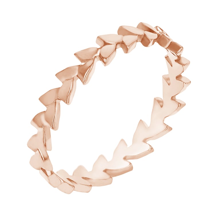 Jemný prsten z růžového zlata 79004