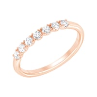 Zlatý romantický eternity prsten s lab-grown diamanty Rexanne