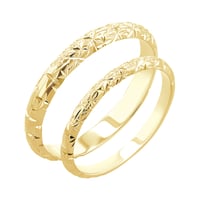 Snubní prsteny s ruční rytinou hvězd Alix