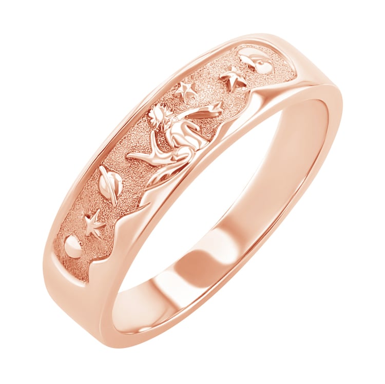 Ručně ryté snubní prsteny Malý princ 122802