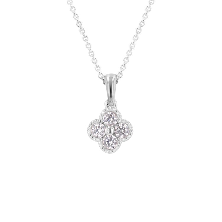 Přívěsek s lab-grown diamanty ve tvaru květiny Arwen