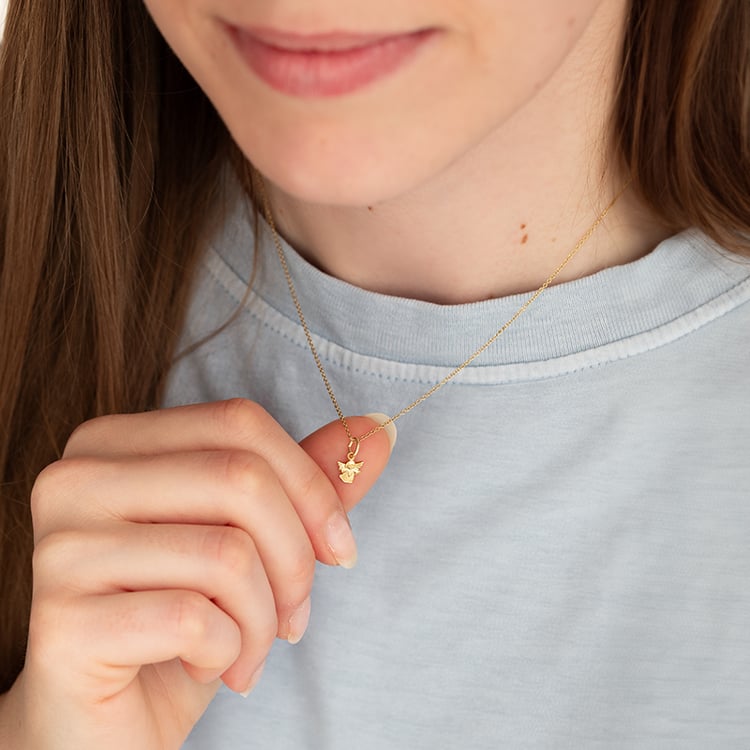 Zlatý přívěsek s andělem 140703