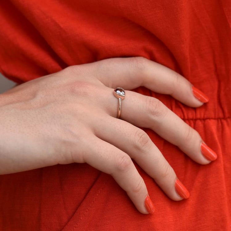 Prsten se salt'n'pepper diamantem 44241