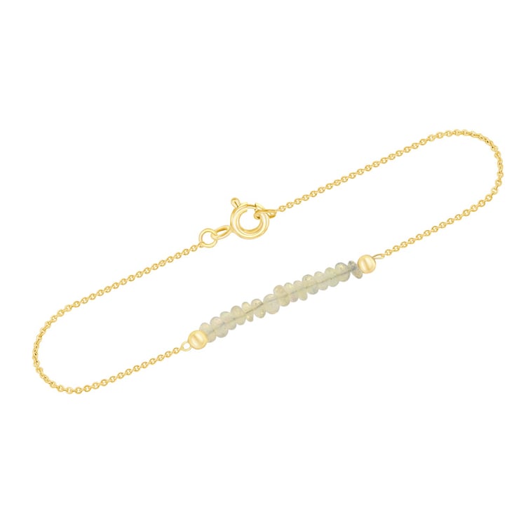Zlatý náramek s opálovými korálky Raizel