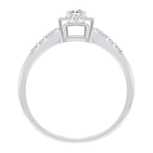 Halo prsten s diamanty Mourise
