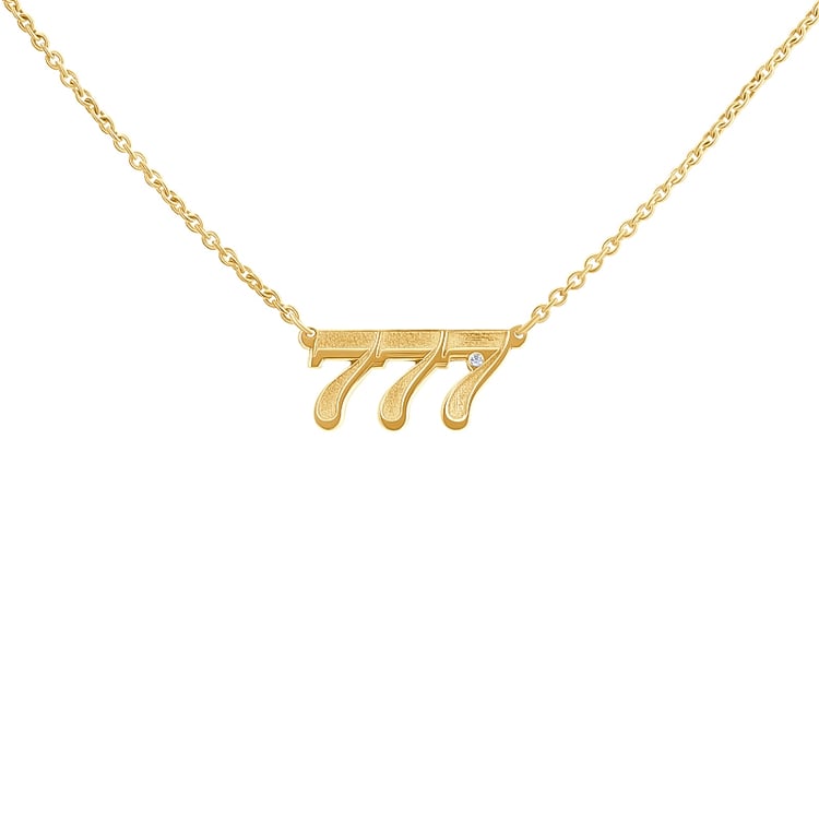 Náhrdelník s diamantem Andělská čísla 132872