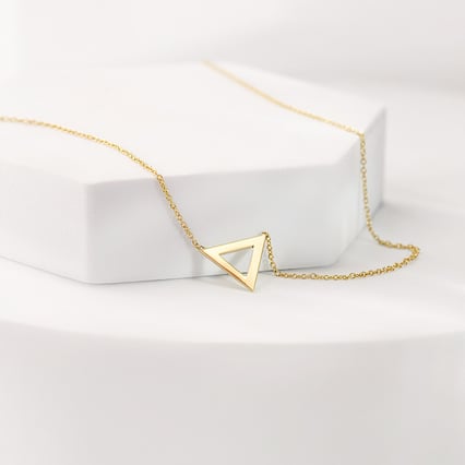 Stříbrný náhrdelník ve tvaru trojúhelníku AirTriangle