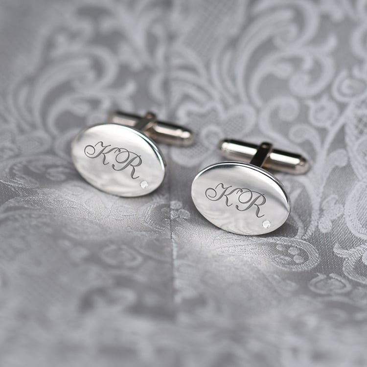 Manžetové knoflíčky s diamanty 69814