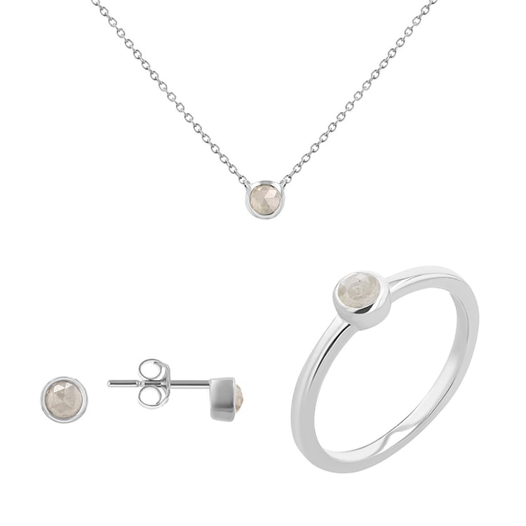 Minimalistická kolekce šperků se salt and pepper diamanty Jana 118499