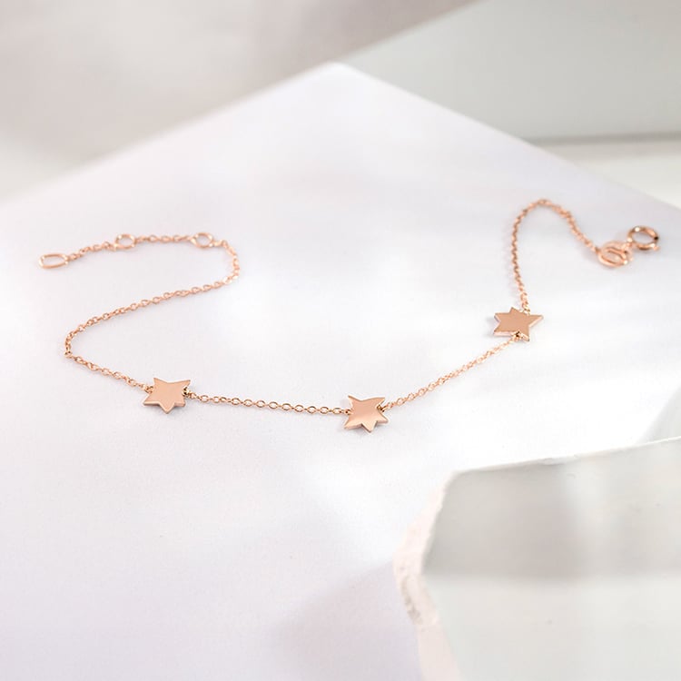 Stříbrný náramek s hvězdami Malý princ 153286