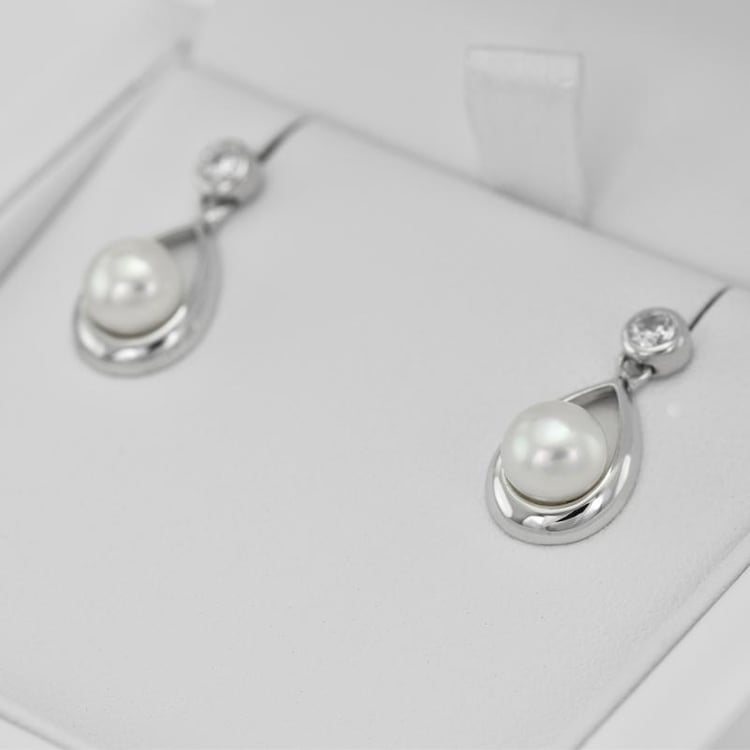 Perlové náušnice 21123