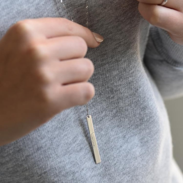 Elegantní náhrdelník s libovolným gravírem 42490