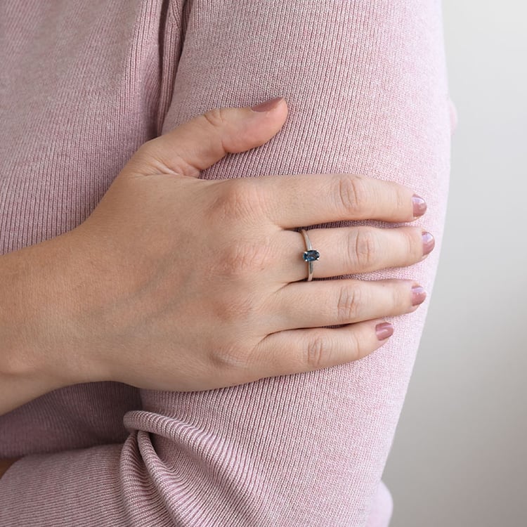 Topazový prsten ze stříbra 85983