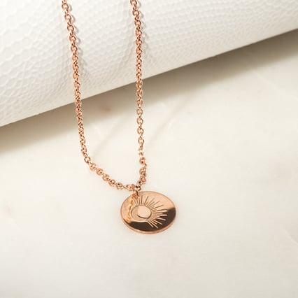 Stříbrný jóga přívěsek Sun and Moon