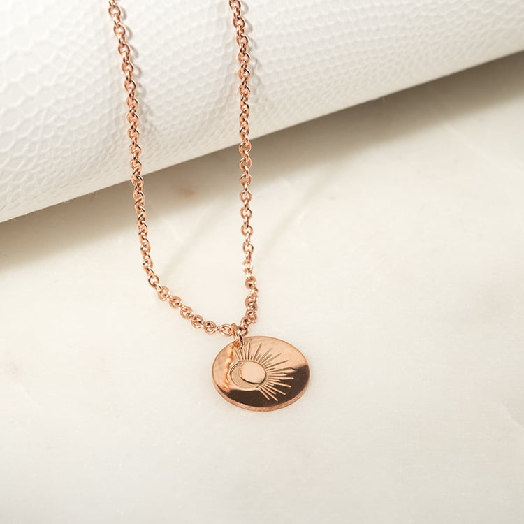 Stříbrný jóga přívěsek Sun and Moon 133974