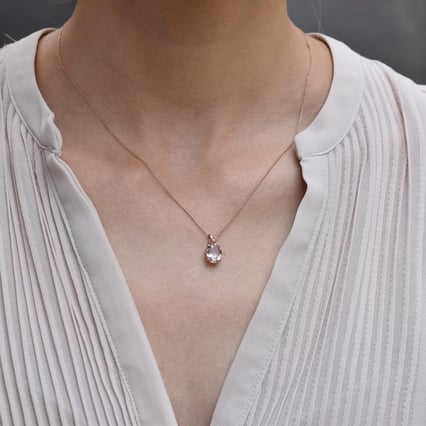 Vintage přívěsek s morganitem Ideh