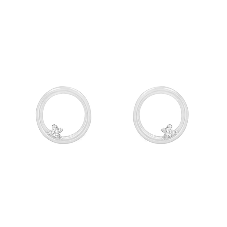 Karma náušnice z bílého zlata 82314