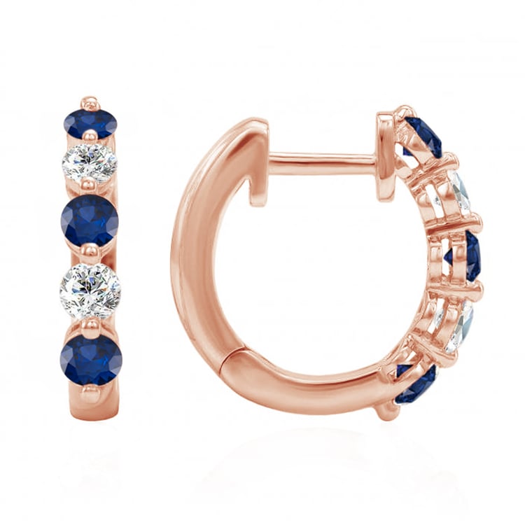 Náušnice z růžového zlata 83901