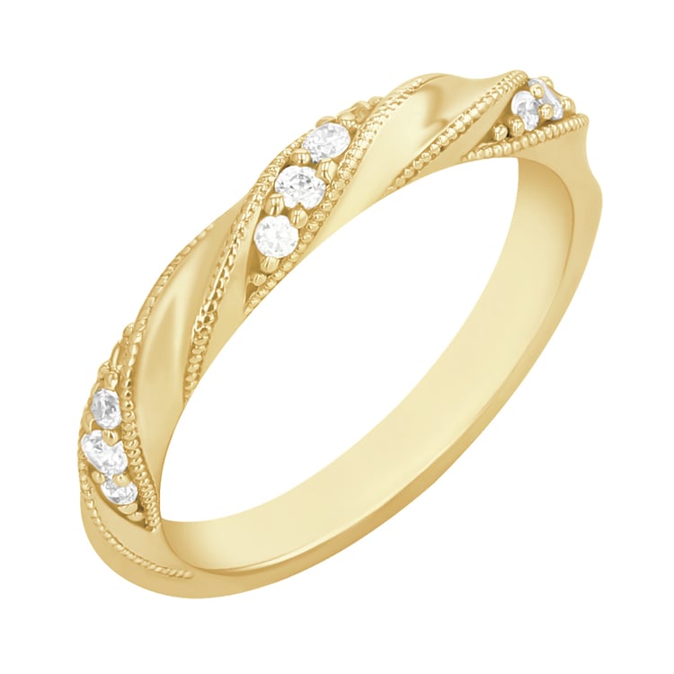 Proplétaný prsten s lab-grown diamanty Blake 112733