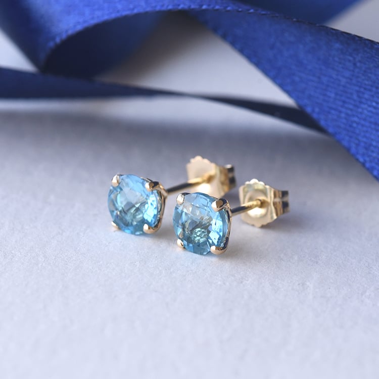 Náušnice s topazy 90536