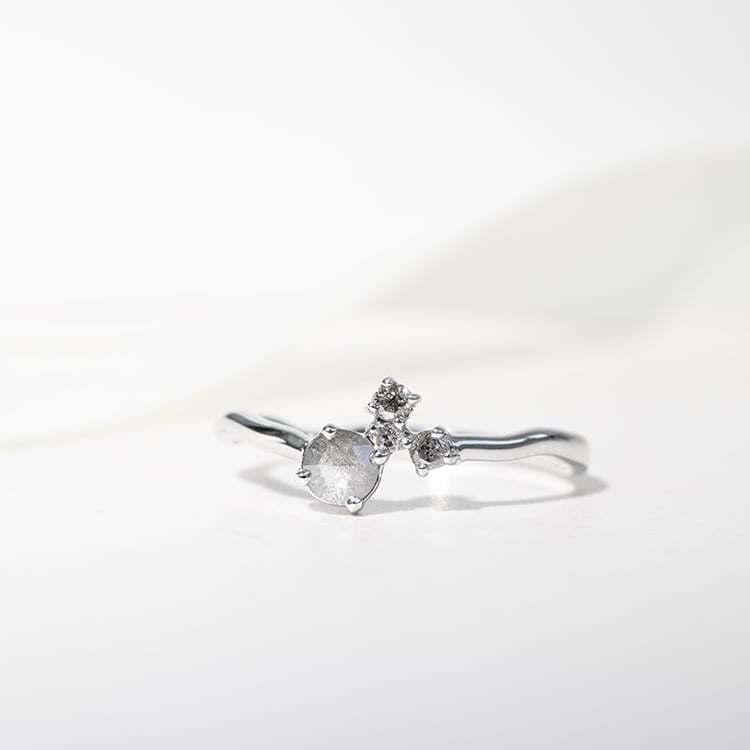 Cluster kolekce šperků se salt and pepper diamanty Halli 146608