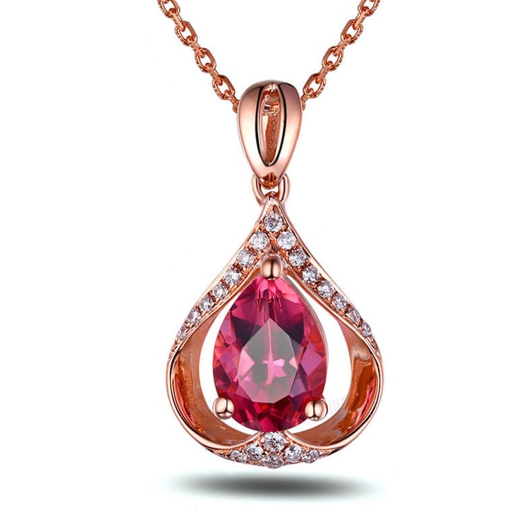 Zlatý turmalínový náhrdelník