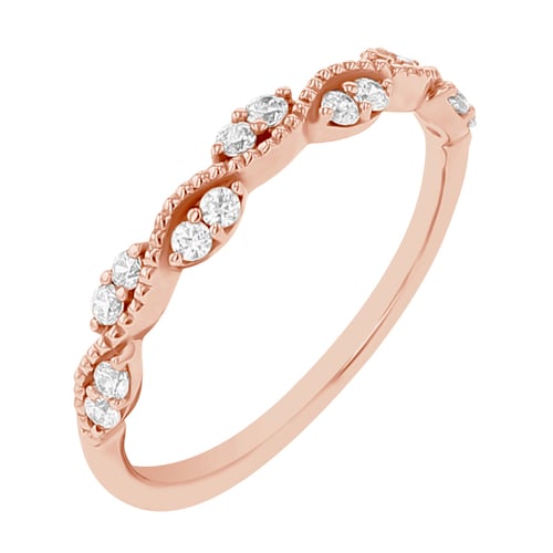 Něžný eternity prsten s diamanty Britton