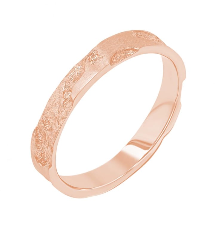 Snubní prsteny s ručně rytým povrchem Cley 156444