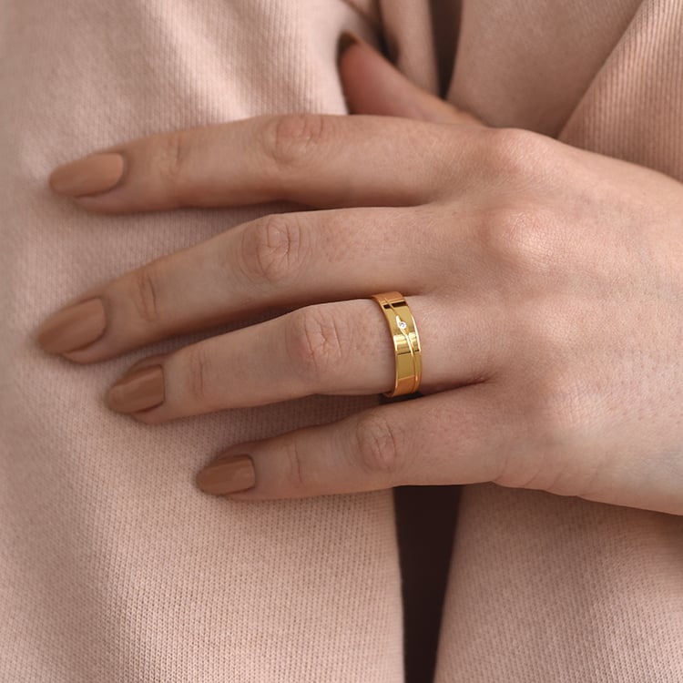 Prsten s diamantem 61440