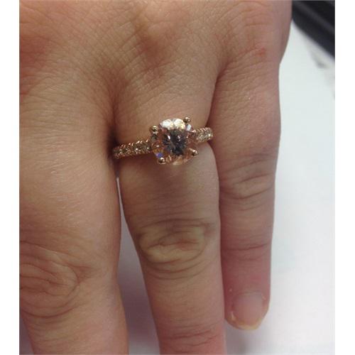 Žárivý morganitový prsten 6369