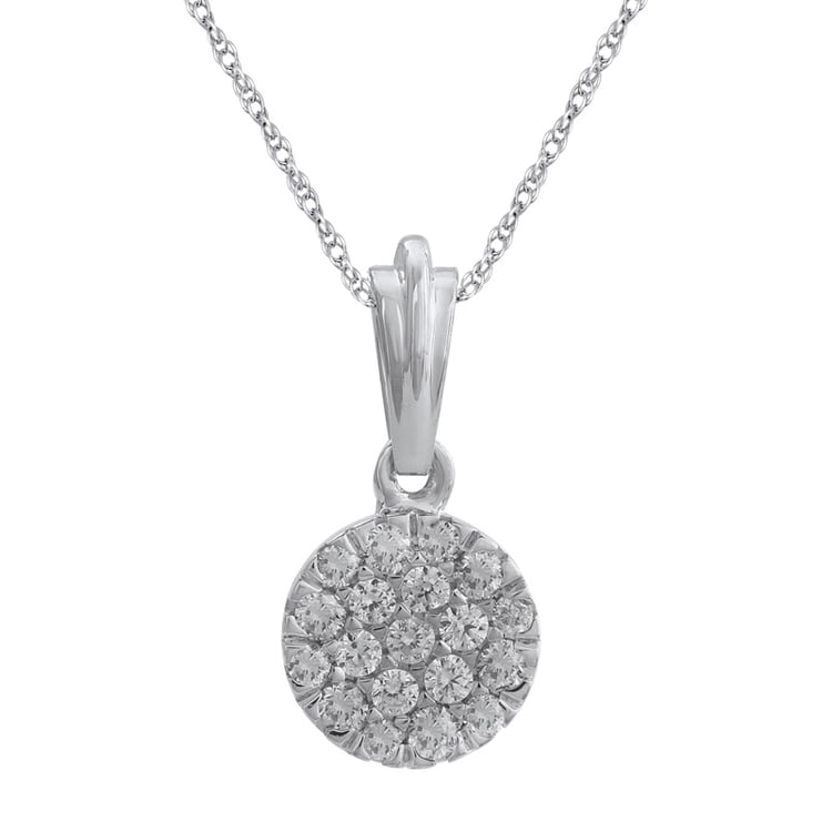 Zlatý náhrdelník s pavé diamanty Davith