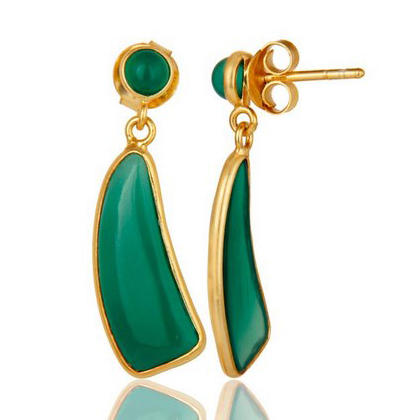 Visací onyxove náušnice 7949