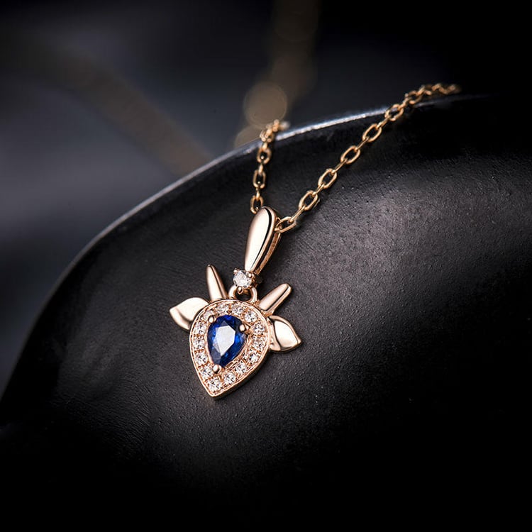 Zlkatý safírový náhrdelník 18360