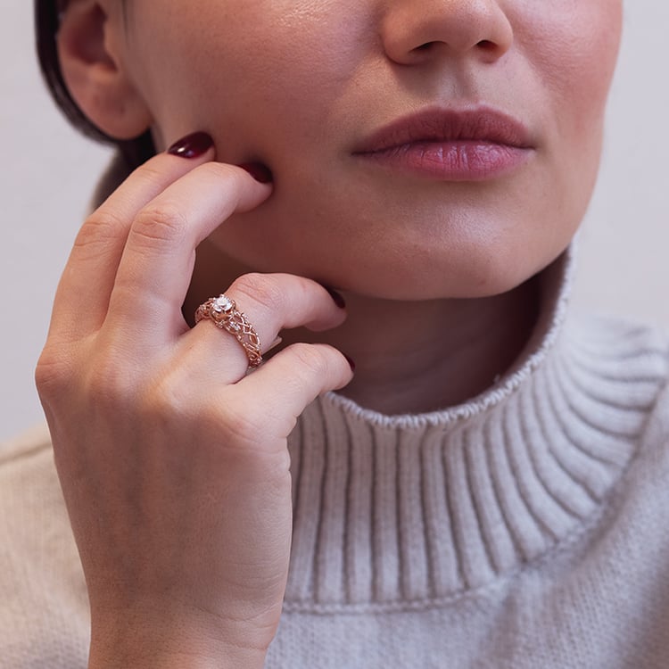 Zásnubní prsten s 0.36ct IGI certifikovaným lab-grown diamantem Chantal 147811