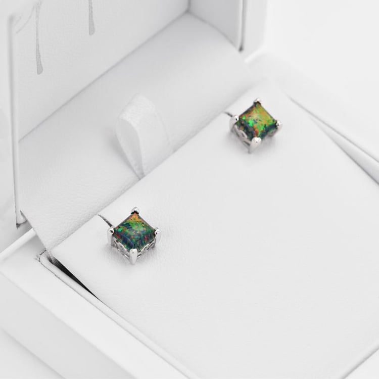 Náušnice s princess opály 19784