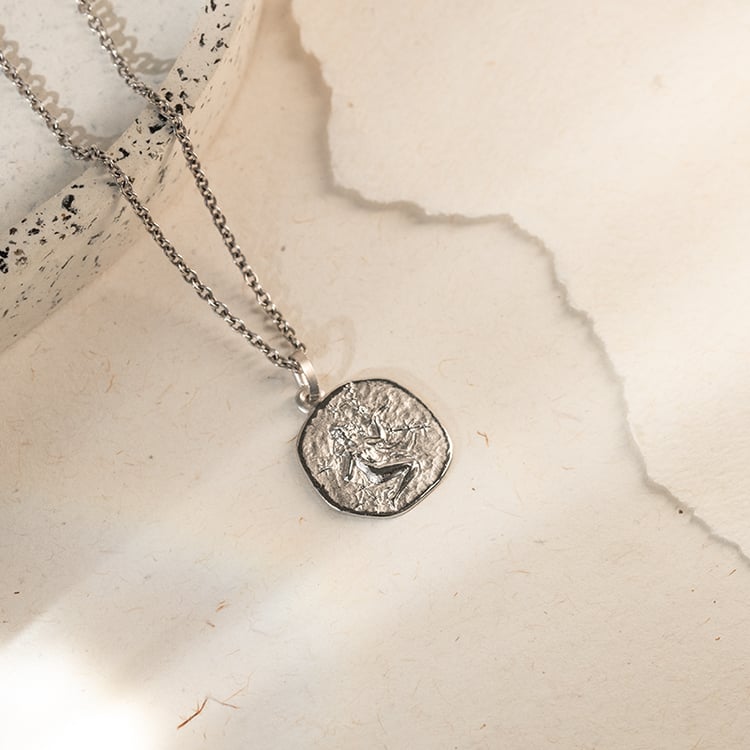 Stříbrný přívěsek se symboly znamení zvěrokruhu 136695