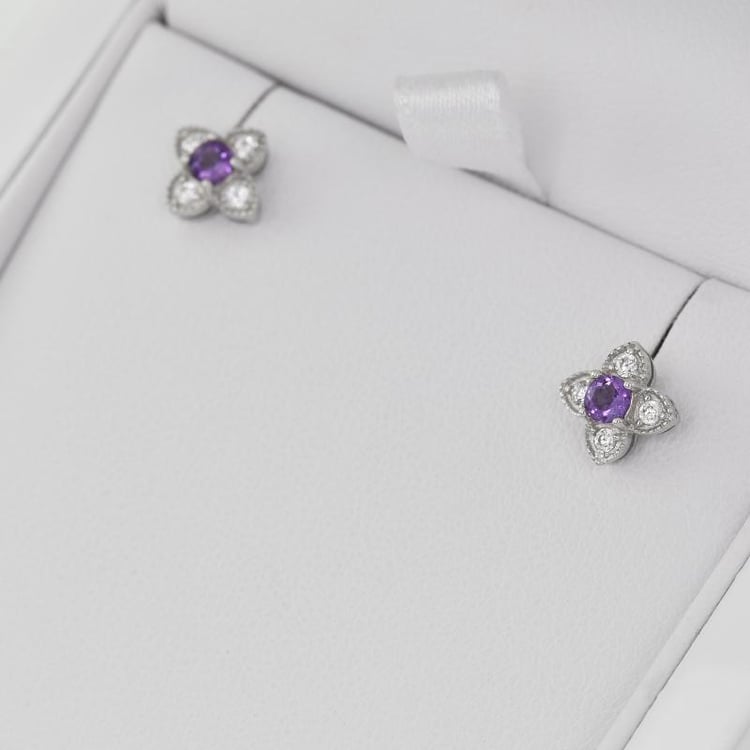 Náušnice se safíry 24626