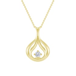 Elegantní zlatý přívěsek s diamantem Tommie